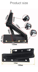 A0101005 Folding Sofa Headrest Hinges - Innovative Bed Hinge Lifting Mechanism for Tables, Cabinets, and Desks with Over 100kg Weight Capacity,A0101005 Folding Sofa Headrest Hinges - Innovative Bed Hinge Lifting Mechanism for Tables, Cabinets, and Desks with Over 100kg Weight Capacity,veitop hardware
