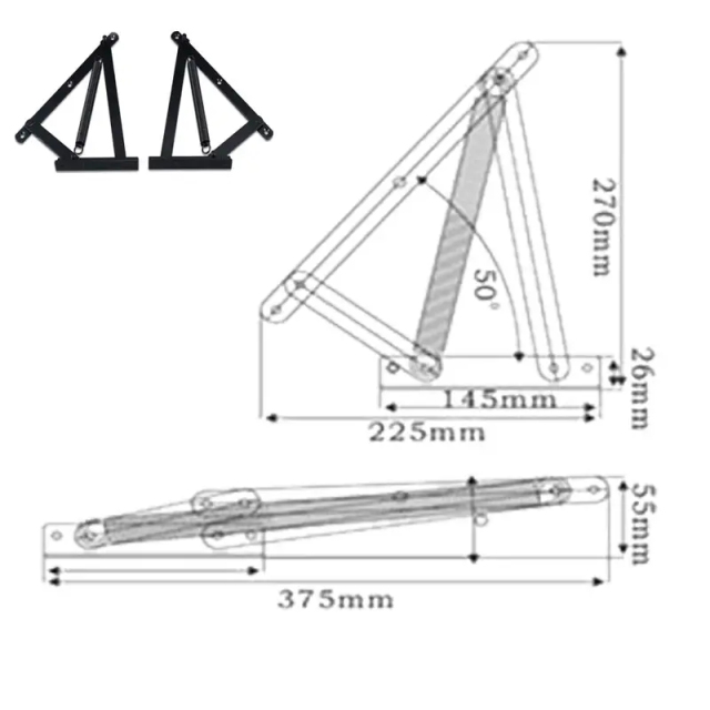 A0101009 Lift Up Sofa Bed Mechanism: Welltop Folding Furniture Hardware for Multifunction Sofa Storage Hinge.