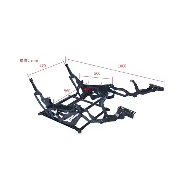 A01010123 Adjustable Sofa Chair Rocking Recliner Lift Mechanism Manual Recliner Mechanism VT5114 One Lever Mechanism Metal Iron 1set/ctn