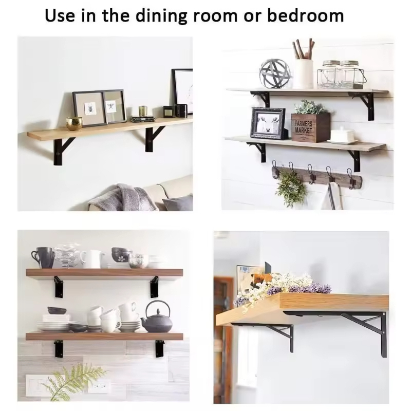 A0102007 Furniture Hardware Heavy Duty Hidden Wall Mounted Folding Shelf Brackets Metal Triangle Shelf Brackets for Space Saving 20.059,A0102007 Heavy Duty Hidden Wall Mounted Folding Shelf Brackets,veitop hardware