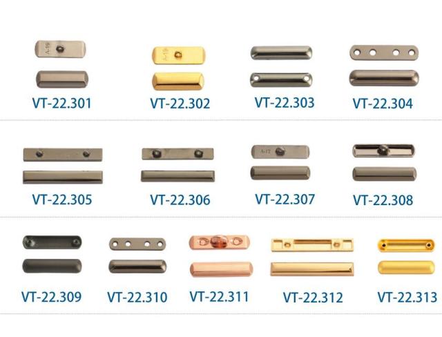 A0103001 Hot Sale Furniture Hardware Upholstery Buttons Metal Zinc Alloy Soft Short Horizontal Strip Decorative Buckle Sofa Button,A0103001 Hot Sale Furniture Hardware Upholstery Buttons Metal Zinc Alloy Soft Short Horizontal Strip Decorative Buckle Sofa Button,veitop hardware