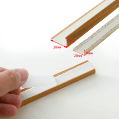 A0104005(Soft Series) PVC self-adhesive wood floor trimming bar threshold bar L-shaped right Angle closing wardrobe sealing bar,A0104005(Soft Series) PVC self-adhesive wood floor trimming bar threshold bar L-shaped right Angle closing wardrobe sealing bar,veitop hardware