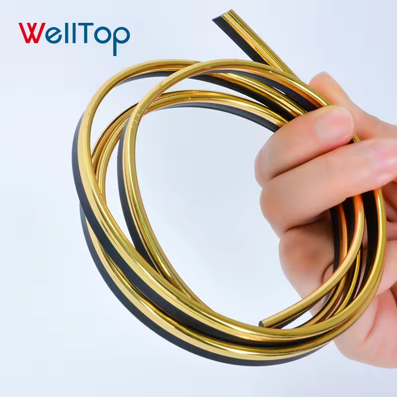 A0104008(Special Series) Special-shaped Metallic Chrome Silver P Shaped Plastic Piping Cord PVC Edge Banding Trim For Sofa Decoration,A0104008(Special Series) Special-shaped Metallic Chrome Silver P Shaped Plastic Piping Cord PVC Edge Banding Trim For Sofa Decoration,veitop hardware