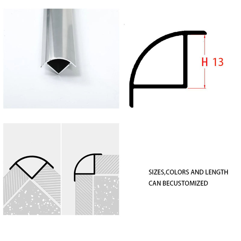 A0104017 Free Sample Aluminum Tile Profiles Round Shape High Quality Ceramic Tile Trim For Building Wall Edges Decoration,A0104017 Free Sample Aluminum Tile Profiles Round Shape High Quality Ceramic Tile Trim For Building Wall Edges Decoration,veitop hardware