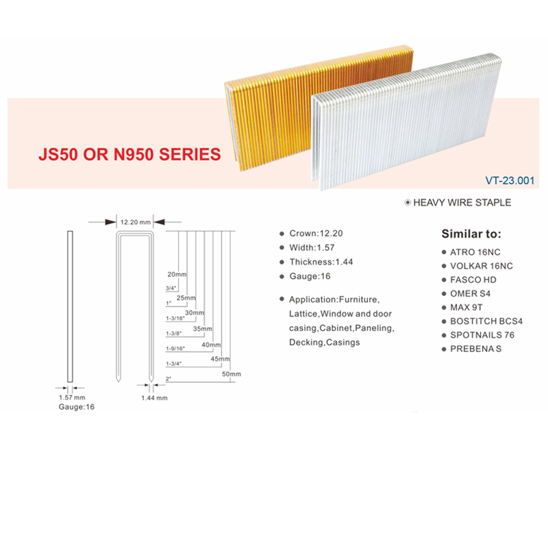 A0105001 Industry-Standard Furniture Pneumatic Gun Nails: Reliable Metal Wire Staples for Woodworking Projects,A0105001 Industry-Standard Furniture Pneumatic Gun Nails: Reliable Metal Wire Staples for Woodworking Projects,veitop hardware