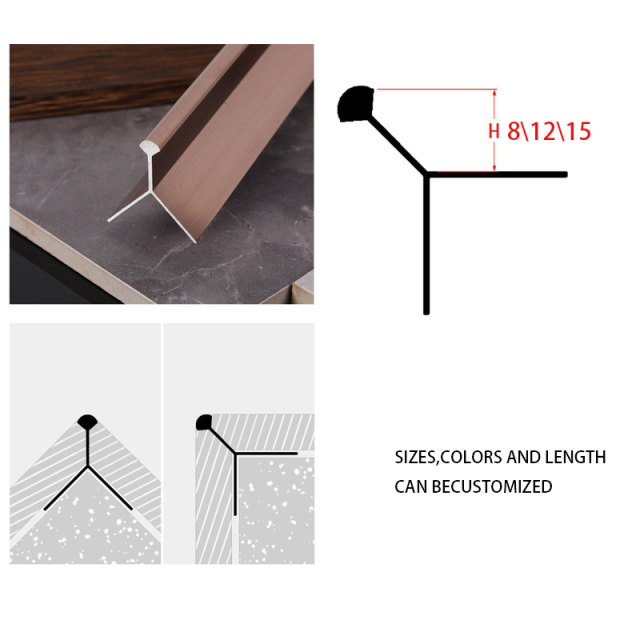 A0104022 China supplier aluminium corner tile trim edging strip metal Aluminum tile trim corner tile trim corners sizes,A0104022 China supplier aluminium corner tile trim edging strip metal Aluminum tile trim corner tile trim corners sizes,veitop hardware