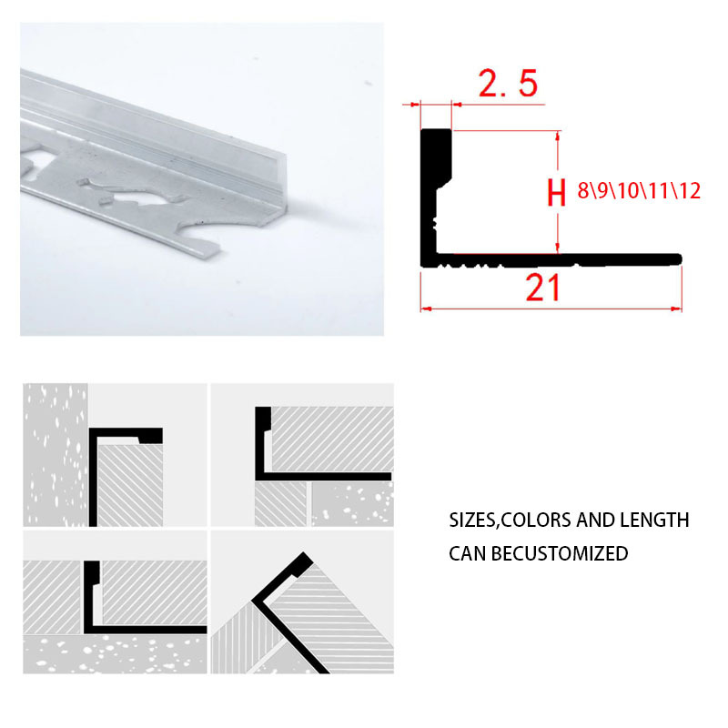A0104010 Wholesale Price Silver External Corner Angle Ceramic Edge Aluminium L Shape Tile Trim,A0104010 Wholesale Price Silver External Corner Angle Ceramic Edge Aluminium L Shape Tile Trim,veitop hardware