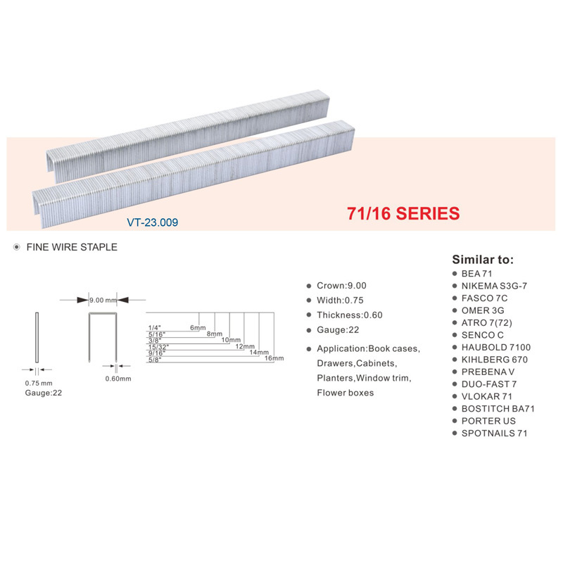 A0105009 Industry-Standard Furniture Pneumatic Gun Nails: Reliable Metal Wire Staples for Woodworking Projects,A0105009 Industry-Standard Furniture Pneumatic Gun Nails: Reliable Metal Wire Staples for Woodworking Projects,veitop hardware