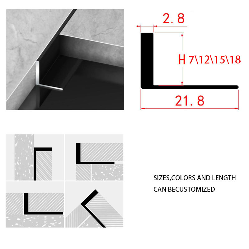 A0104012 Aluminum Ceramic Tile Border Edging Trim, Aluminum Tile Trim Corner,A0104012 Aluminum Ceramic Tile Border Edging Trim, Aluminum Tile Trim Corner,veitop hardware