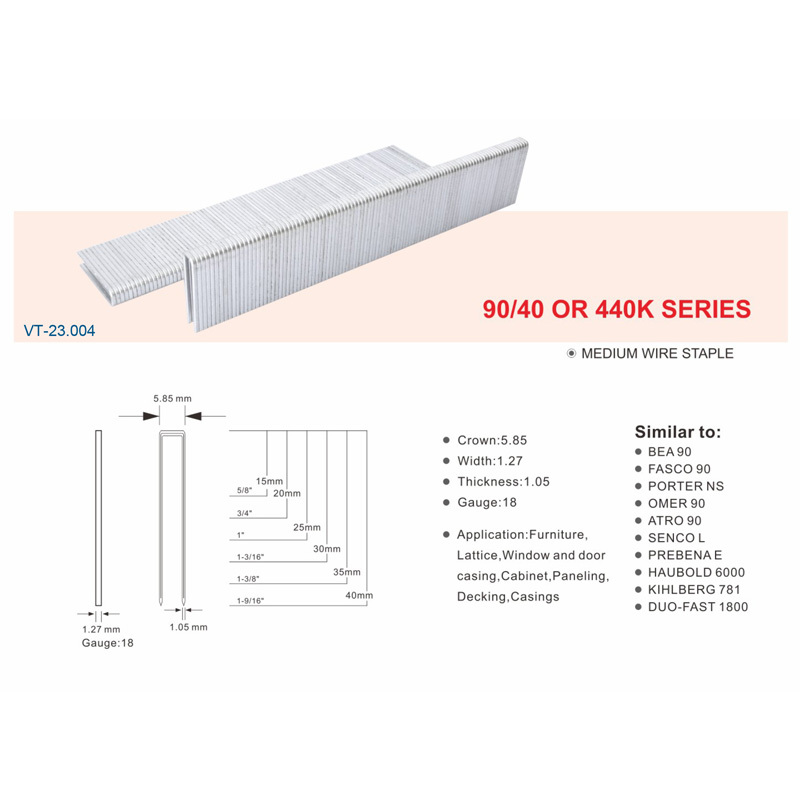 A0105004 Industry-Standard Furniture Pneumatic Gun Nails: Reliable Metal Wire Staples for Woodworking Projects,A0105004 Industry-Standard Furniture Pneumatic Gun Nails: Reliable Metal Wire Staples for Woodworking Projects,veitop hardware