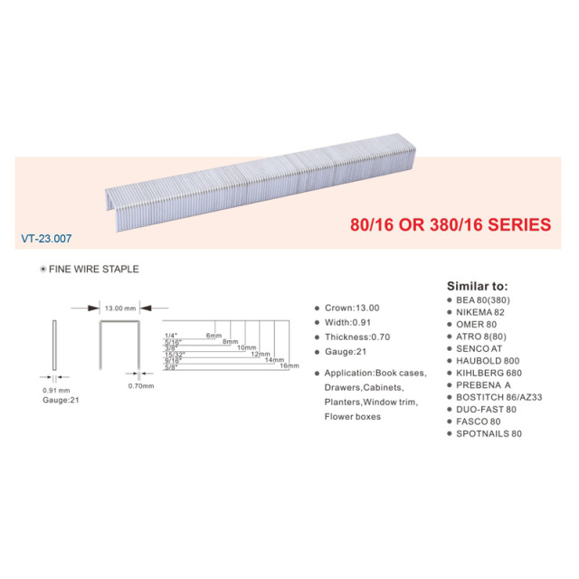 A0105005 Industry-Standard Furniture Pneumatic Gun Nails: Reliable Metal Wire Staples for Woodworking Projects