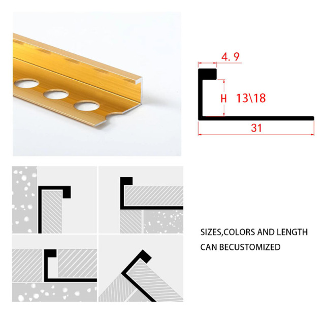 A0104014 Metal Aluminium Interior And Exterior L-Shaped Outside Wall Tile Edge Corner Aluminum Trim,A0104014 Metal Aluminium Interior And Exterior L-Shaped Outside Wall Tile Edge Corner Aluminum Trim,veitop hardware