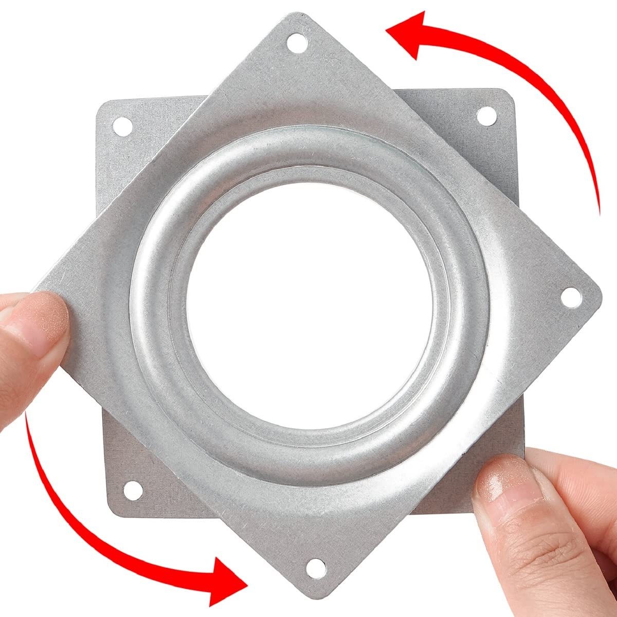 A0110004 Lazy Susan Turntable Steel Ball Bearing Rotating Tray Strong Sturdy Table Cabinet Low Profile for Model Base/Rotating Plants/Crafts Stand/Kitchen/Potted Plants etc(360˚ Rotation),A0110004 Lazy Susan Turntable - Heavy-Duty Steel Ball Bearing Rotating Tray,veitop hardware