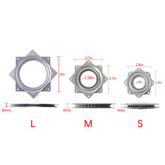 A0110004 Lazy Susan Turntable Steel Ball Bearing Rotating Tray Strong Sturdy Table Cabinet Low Profile for Model Base/Rotating Plants/Crafts Stand/Kitchen/Potted Plants etc(360˚ Rotation),A0110004 Lazy Susan Turntable - Heavy-Duty Steel Ball Bearing Rotating Tray,veitop hardware