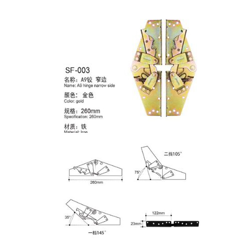 A0108006 Furniture hardware Metal Adjuster Hinge Folding Sofa Bed,A0108006 Premium Adjustable Sofa Bed Hinge - Enhance Your Living Space,veitop hardware