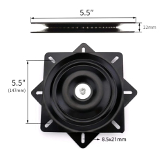 A0110001 Seat Swivel Coated Mount Base Heavy Duty DIY Table Chair Barstool Project 360 Degree,A0110001 Heavy-Duty 360-Degree Seat Swivel Mount Base for DIY Chair Projects,veitop hardware