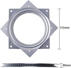 A0110004 Lazy Susan Turntable Steel Ball Bearing Rotating Tray Strong Sturdy Table Cabinet Low Profile for Model Base/Rotating Plants/Crafts Stand/Kitchen/Potted Plants etc(360˚ Rotation),A0110004 Lazy Susan Turntable - Heavy-Duty Steel Ball Bearing Rotating Tray,veitop hardware
