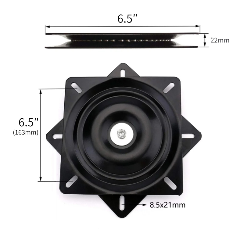 A0110001 Seat Swivel Coated Mount Base Heavy Duty DIY Table Chair Barstool Project 360 Degree,A0110001 Heavy-Duty 360-Degree Seat Swivel Mount Base for DIY Chair Projects,veitop hardware
