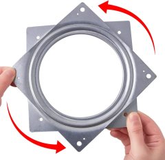 A0110004 Lazy Susan Turntable Steel Ball Bearing Rotating Tray Strong Sturdy Table Cabinet Low Profile for Model Base/Rotating Plants/Crafts Stand/Kitchen/Potted Plants etc(360˚ Rotation),A0110004 Lazy Susan Turntable - Heavy-Duty Steel Ball Bearing Rotating Tray,veitop hardware