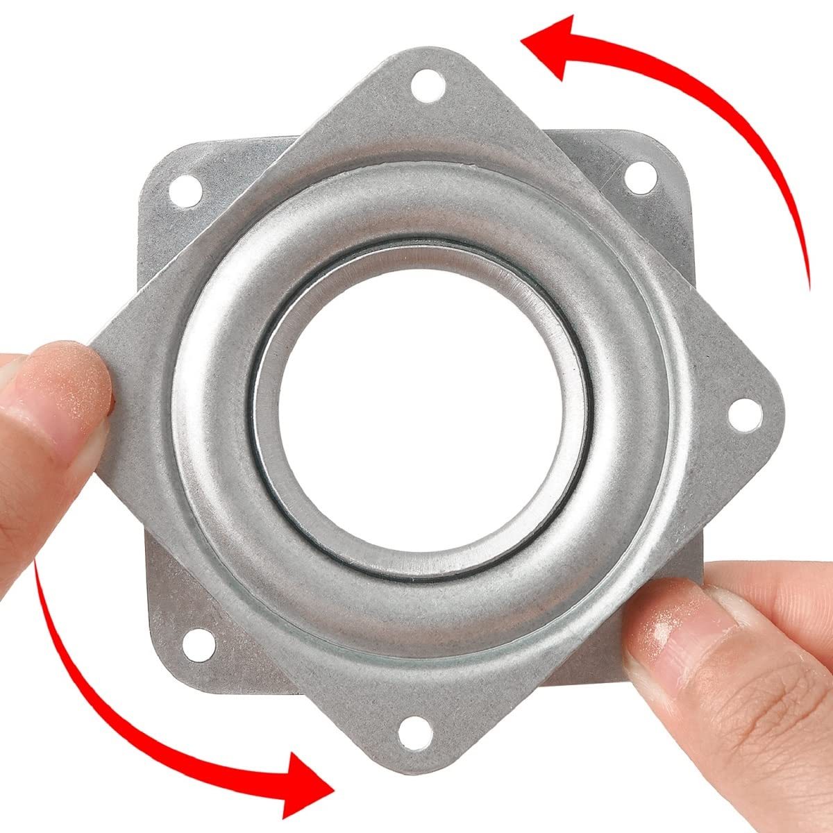 A0110004 Lazy Susan Turntable Steel Ball Bearing Rotating Tray Strong Sturdy Table Cabinet Low Profile for Model Base/Rotating Plants/Crafts Stand/Kitchen/Potted Plants etc(360˚ Rotation),A0110004 Lazy Susan Turntable - Heavy-Duty Steel Ball Bearing Rotating Tray,veitop hardware