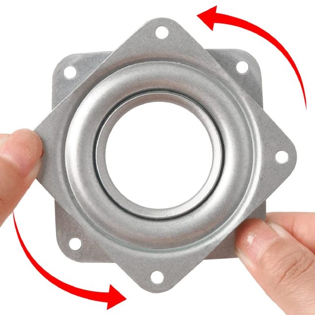 A0110004 Lazy Susan Turntable Steel Ball Bearing Rotating Tray Strong Sturdy Table Cabinet Low Profile for Model Base/Rotating Plants/Crafts Stand/Kitchen/Potted Plants etc(360˚ Rotation),A0110004 Lazy Susan Turntable - Heavy-Duty Steel Ball Bearing Rotating Tray,veitop hardware