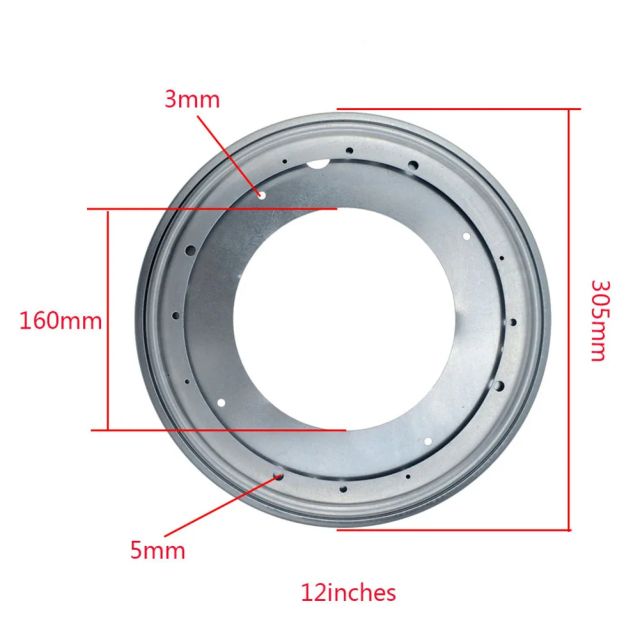 A0110005 Rotating Bearing Plate 360 Degree Rotating Rolling Bearing Turntable For Tray Dining Table Kitchen Storage Shelf Display Stand