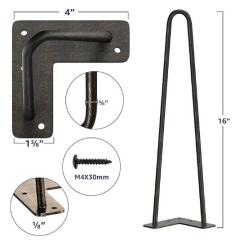 A0306001 Heavy Duty Hairpin Furniture Legs, Metal Home DIY Projects for Nightstand, Coffee Table, Desk, etc,A0306001 Heavy Duty Hairpin Furniture Legs, Metal Home DIY Projects for Nightstand, Coffee Table, Desk, etc,veitop hardware