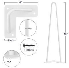 A0306001 Heavy Duty Hairpin Furniture Legs, Metal Home DIY Projects for Nightstand, Coffee Table, Desk, etc,A0306001 Heavy Duty Hairpin Furniture Legs, Metal Home DIY Projects for Nightstand, Coffee Table, Desk, etc,veitop hardware