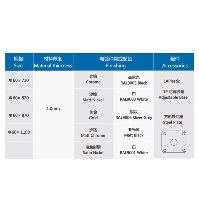 A0309001 Welltop's Premium Iron Round Table Legs: Durability Meets Elegance