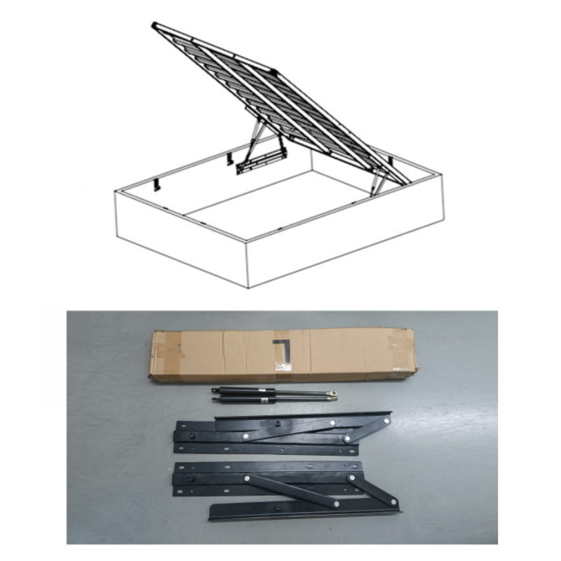 A0202004 Sleek Adjustable Bed Frame Lifting Mechanism – Enhance Your Bedroom with Smart Storage,A0202004 Sleek Adjustable Bed Frame Lifting Mechanism – Optimize Your Bedroom Storage,veitop hardware
