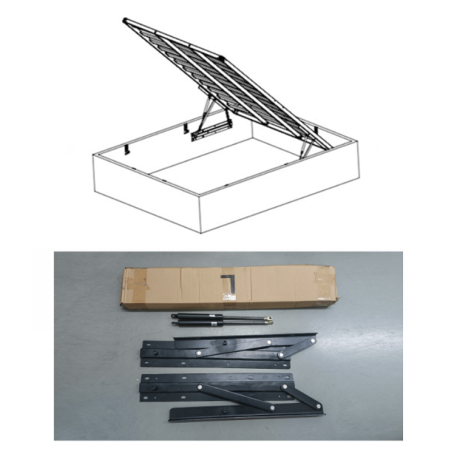 A0202004 Sleek Adjustable Bed Frame Lifting Mechanism – Enhance Your Bedroom with Smart Storage,A0202004 Sleek Adjustable Bed Frame Lifting Mechanism – Optimize Your Bedroom Storage,veitop hardware