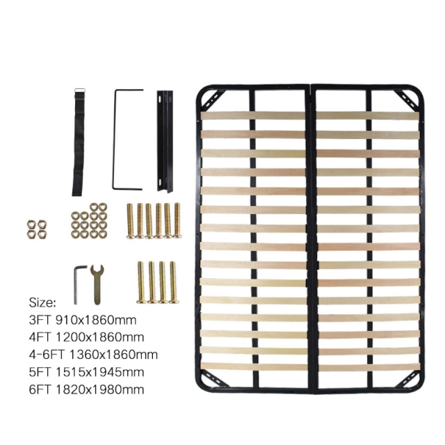 A0201002 British Style Ottoman Folding Double Bed Frame with Hydraulic Gas Lift | WellTop Hardware
