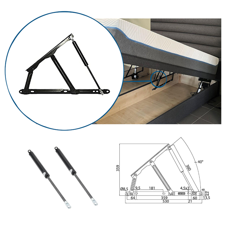 A0202001 Adjustable Bed Lift Mechanism – Hydraulic Bed Storage Riser with Easy Installation,A0202001 Adjustable Bed Lift Mechanism – Hydraulic Bed Storage Riser with Easy Installation,veitop hardware