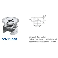 A0207003 Cam Wheel Nut Connecting Nuts Quick Release Nuts,A0207003 Cam Wheel Nut Connecting Nuts Quick Release Nuts,veitop hardware