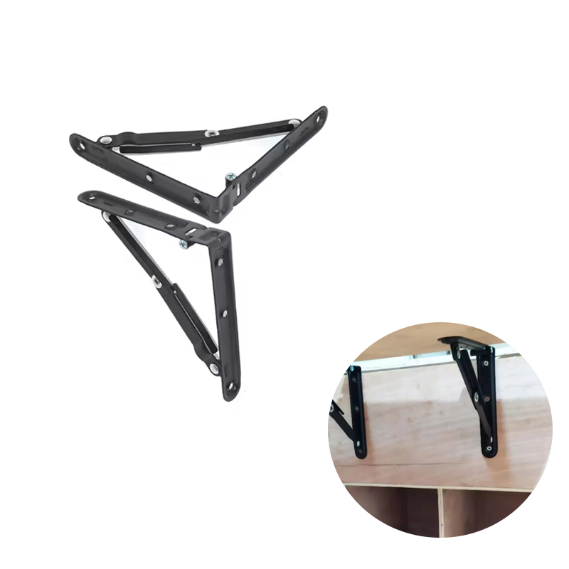 A0102009 WELLTOP New 10 Inch Black Folding Shelf Brackets Metal 90 Degree Support Corner Holder Floating Triangle Shelf Bracket 20.064,A0102009 WELLTOP Heavy Duty Folding Shelf Brackets - Space-Saving Solution for Home &amp; Office,veitop hardware