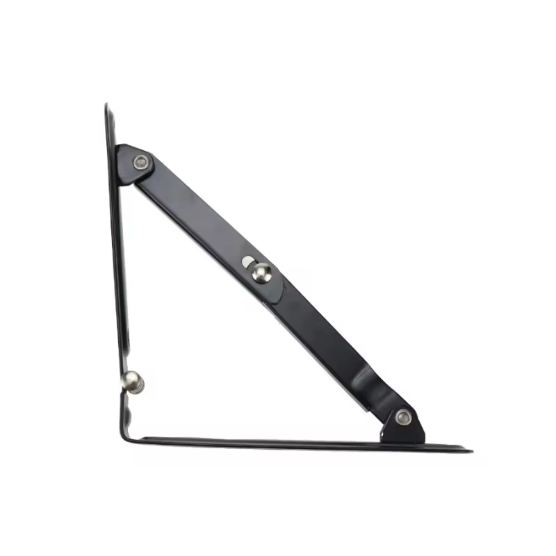 A0102008 WELLTOP New Furniture Fittings 6 Inch Heavy Duty Metal Shelf Bracket Triangle Corner Brace Black Folding Shelf Brackets 20.062,WELLTOP A0102008 Heavy Duty Folding Shelf Brackets - Space-Saving Furniture Hardware,veitop hardware