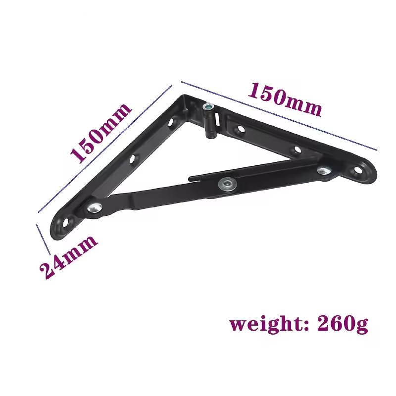 A0102009 WELLTOP New 10 Inch Black Folding Shelf Brackets Metal 90 Degree Support Corner Holder Floating Triangle Shelf Bracket 20.064,A0102009 WELLTOP Heavy Duty Folding Shelf Brackets - Space-Saving Solution for Home &amp; Office,veitop hardware