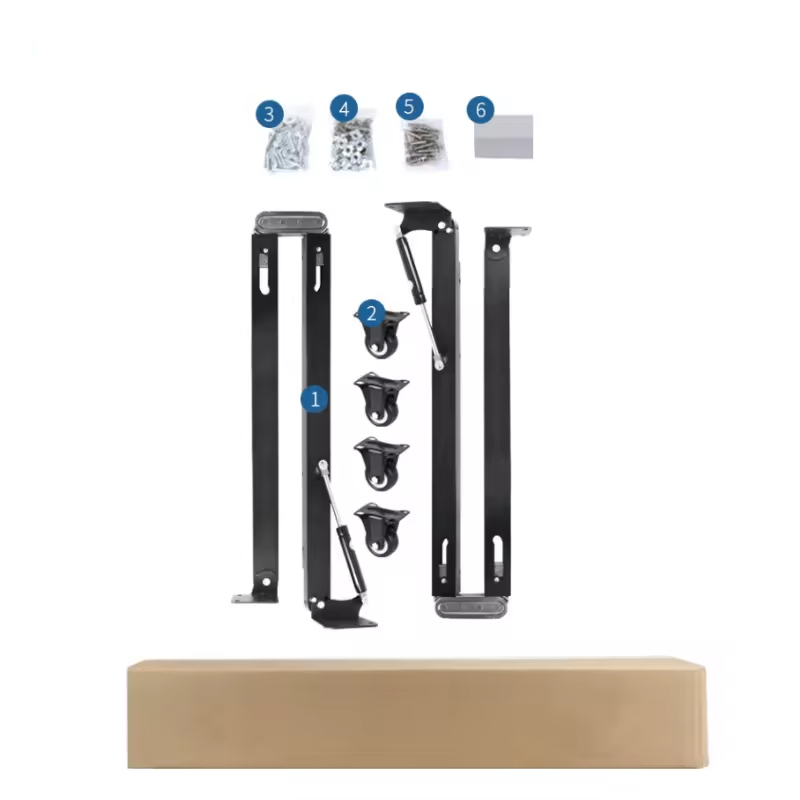 A0102006 WELLTOP Furniture Hardware Underflip Invisible Pull Out Table Mechanism Metal Folding Table Mechanism for Desk Cabinet WT-B13,Elevate Your Space with the WT-B13 Invisible Pull Out Table Mechanism from WELLTOP,veitop hardware