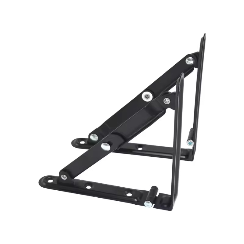 A0102009 WELLTOP New 10 Inch Black Folding Shelf Brackets Metal 90 Degree Support Corner Holder Floating Triangle Shelf Bracket 20.064,A0102009 WELLTOP Heavy Duty Folding Shelf Brackets - Space-Saving Solution for Home &amp; Office,veitop hardware