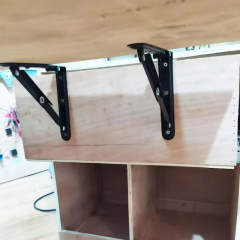 A0102009 WELLTOP New 10 Inch Black Folding Shelf Brackets Metal 90 Degree Support Corner Holder Floating Triangle Shelf Bracket 20.064,A0102009 WELLTOP Heavy Duty Folding Shelf Brackets - Space-Saving Solution for Home &amp; Office,veitop hardware