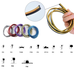 A0104008(Special Series) Special-shaped Metallic Chrome Silver P Shaped Plastic Piping Cord PVC Edge Banding Trim For Sofa Decoration,A0104008(Special Series) Special-shaped Metallic Chrome Silver P Shaped Plastic Piping Cord PVC Edge Banding Trim For Sofa Decoration,veitop hardware