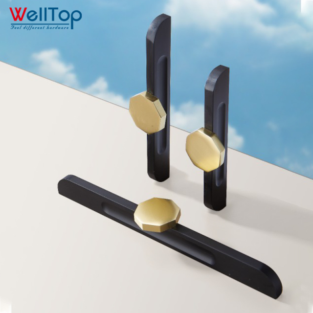 A0401023 Elegant Custom Aluminum Knobs for Wardrobe and Cabinet Doors