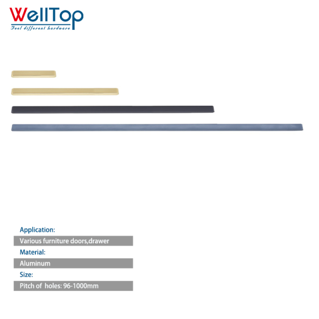 A0401007 Extended wardrobe handle cabinet shoe cabinet handle simple black gold aluminum alloy door handle,A0401007 Extended wardrobe handle cabinet shoe cabinet handle simple black gold aluminum alloy door handle,veitop hardware