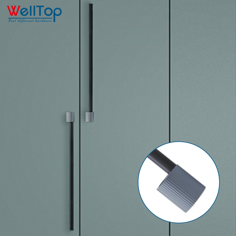 A0401018 Sturdy and Stylish Aluminum Furniture Handles in Black and Gold,A0401018 Sturdy and Stylish Aluminum Furniture Handles in Black and Gold,veitop hardware