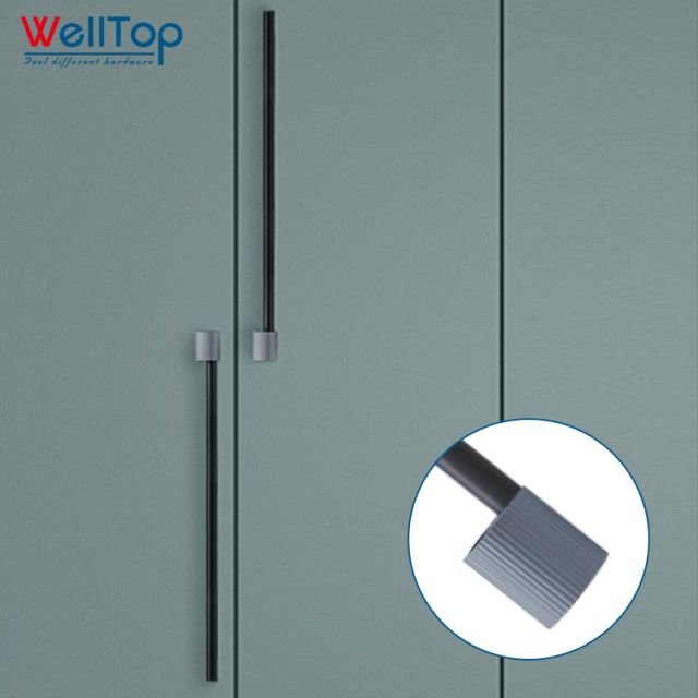 A0401018 Sturdy and Stylish Aluminum Furniture Handles in Black and Gold,A0401018 Sturdy and Stylish Aluminum Furniture Handles in Black and Gold,veitop hardware