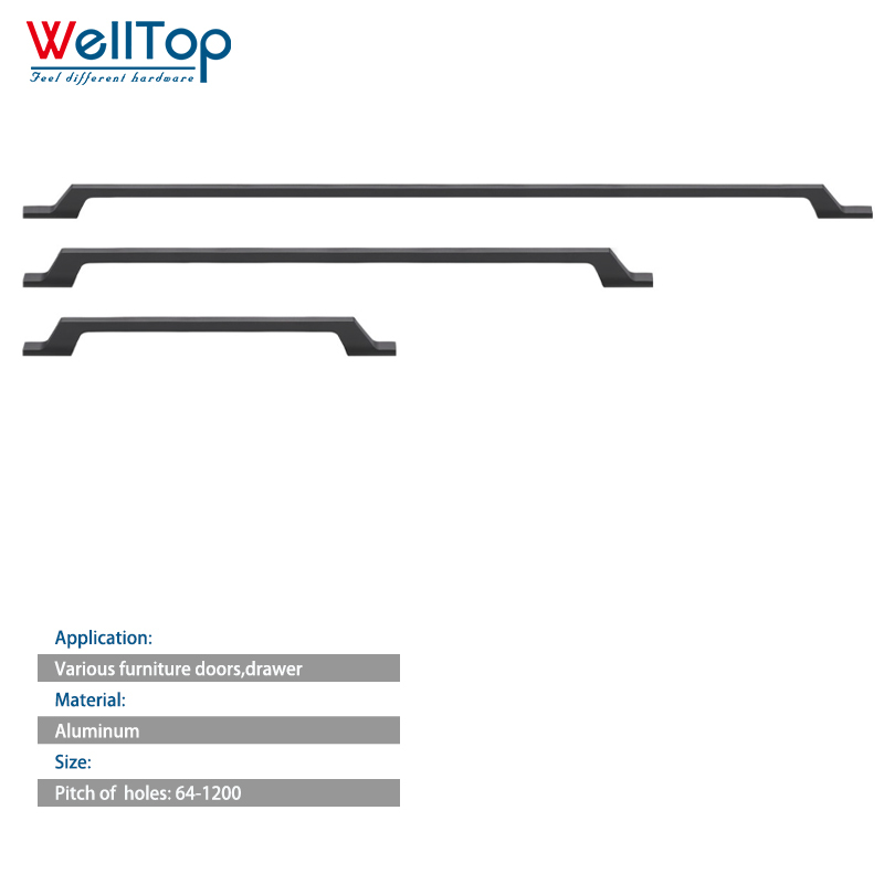 A0401038 Elegant Aluminum Kitchen Handles - Factory Fresh and Fully Customizable,A0401038 Elegant Aluminum Kitchen Handles - Factory Fresh and Fully Customizable,veitop hardware