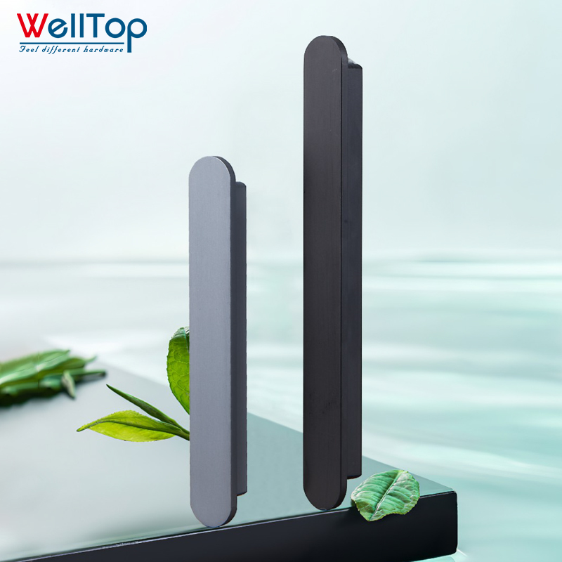 A0401008 Europe and the United States style closet aluminum + plastic foot door handle indoor drawer door pulls,A0401008 Europe and the United States style closet aluminum + plastic foot door handle indoor drawer door pulls,veitop hardware