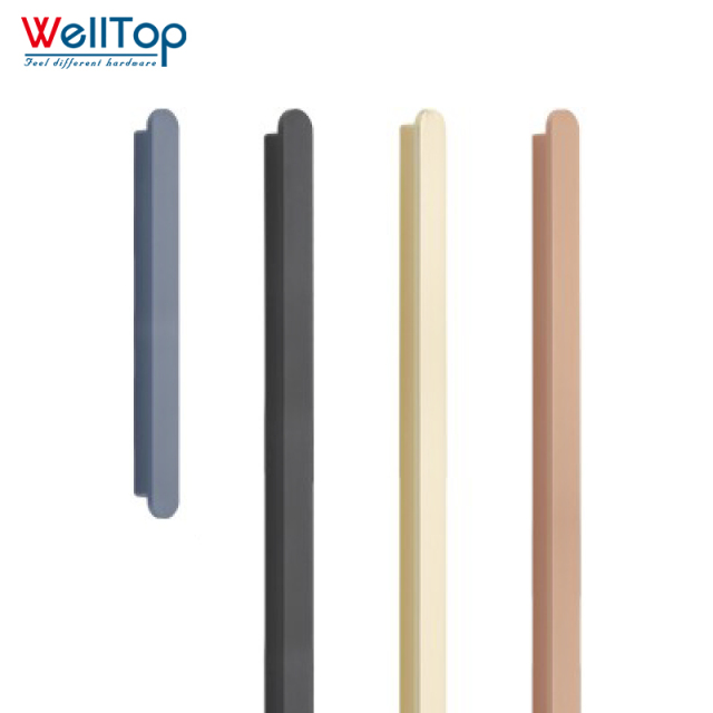 A0401008 Europe and the United States style closet aluminum + plastic foot door handle indoor drawer door pulls,A0401008 Europe and the United States style closet aluminum + plastic foot door handle indoor drawer door pulls,veitop hardware