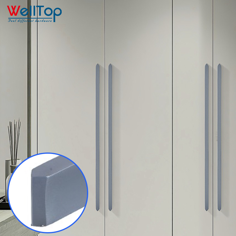 A0401007 Extended wardrobe handle cabinet shoe cabinet handle simple black gold aluminum alloy door handle,A0401007 Extended wardrobe handle cabinet shoe cabinet handle simple black gold aluminum alloy door handle,veitop hardware