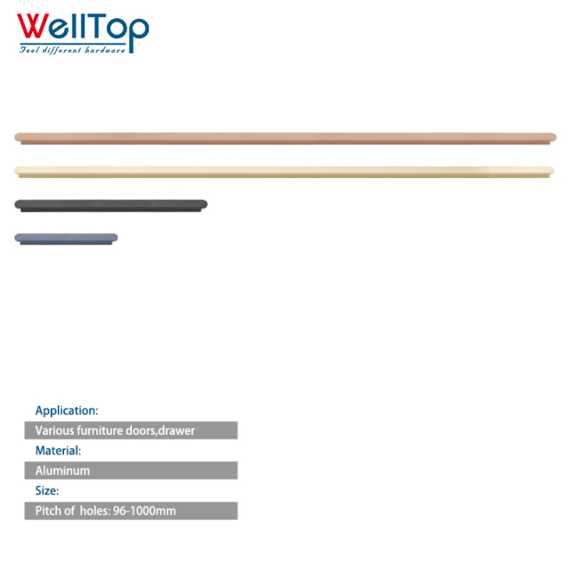A0401008 Europe and the United States style closet aluminum + plastic foot door handle indoor drawer door pulls,A0401008 Europe and the United States style closet aluminum + plastic foot door handle indoor drawer door pulls,veitop hardware